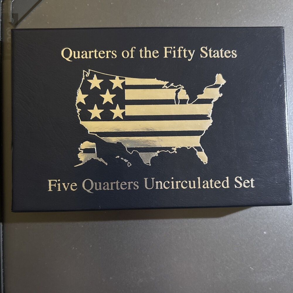1999-P Uncirculated Set Quarters Of The Fifty States Set of 5 With Box And COA